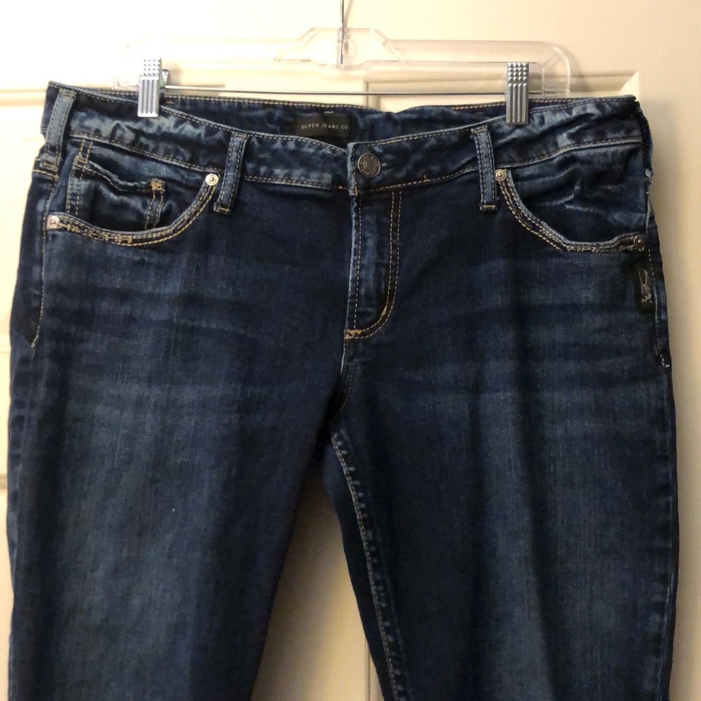 Silver Capri Jeans